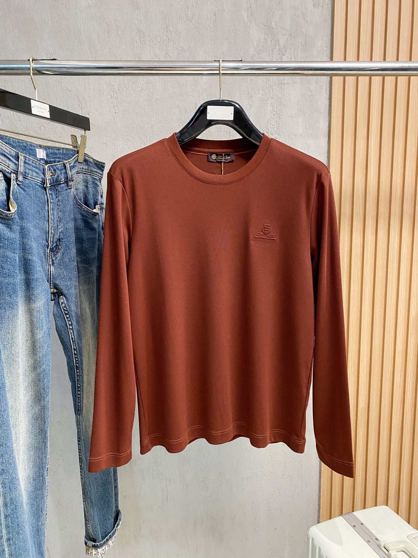 新款来袭 lP🆕 独家专供新款原单男士圆领 长袖高端定制 高版本 时尚百搭爆款⚠️⚠️✨✨原版进口纯棉面