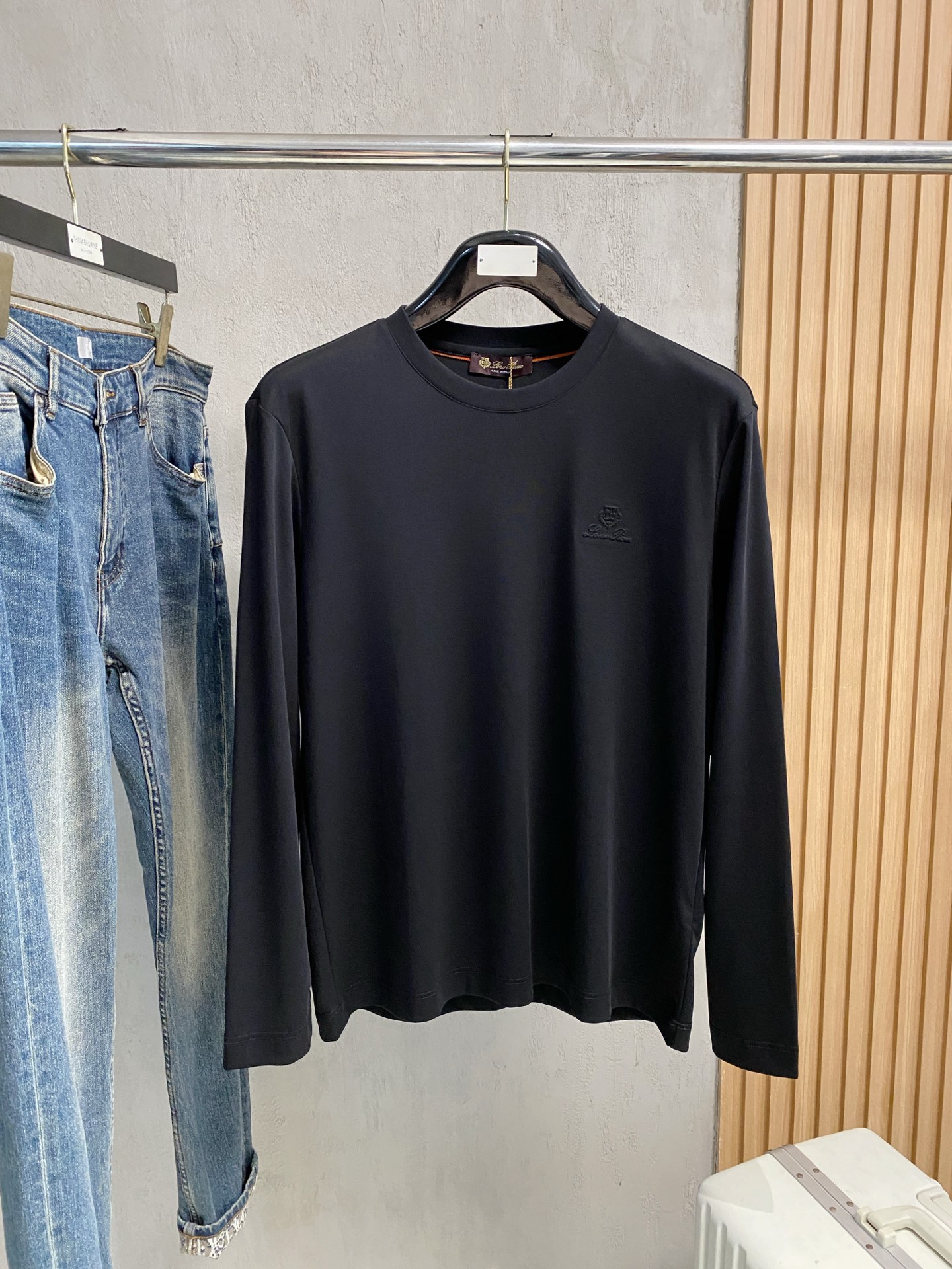 新款来袭 lP🆕 独家专供新款原单男士圆领 长袖高端定制 高版本 时尚百搭爆款⚠️⚠️✨✨原版进口纯棉面