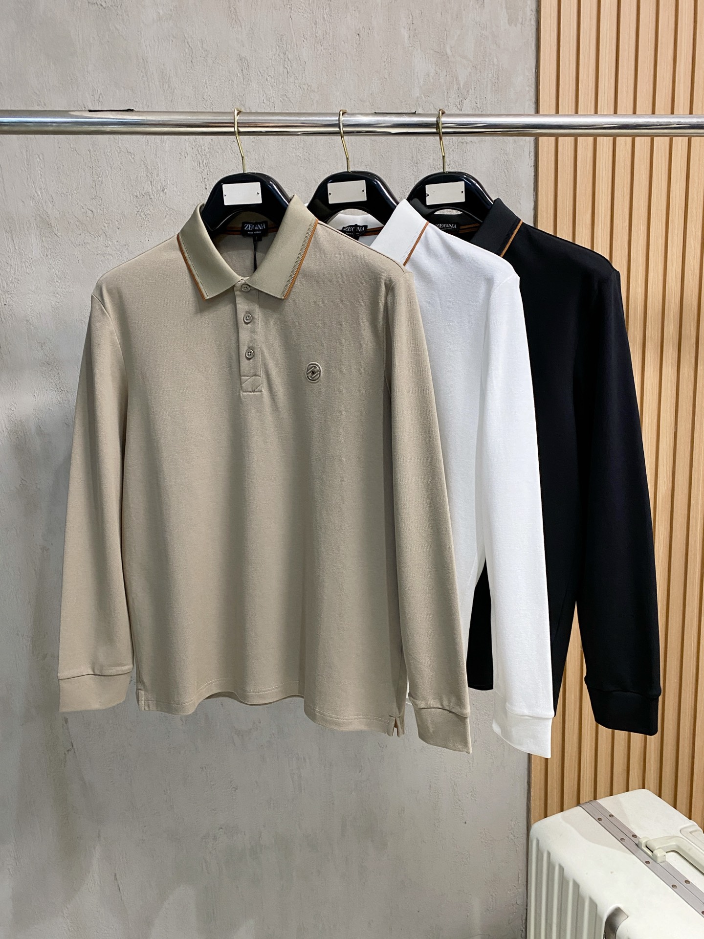 新款来袭 杰尼亚 独家专供新款原单男士Polo长袖高端定制 高版本 时尚百搭爆款⚠️⚠️✨✨原版进口纯棉