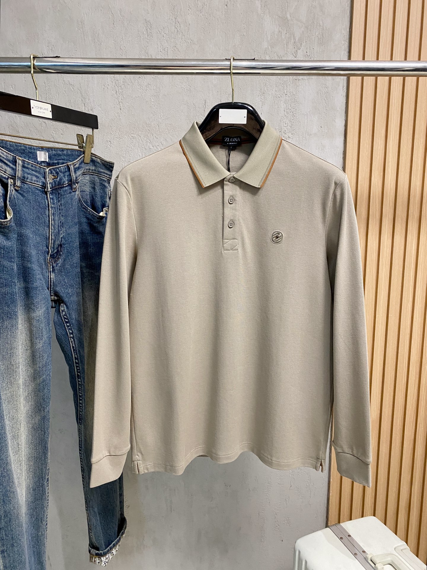 新款来袭 杰尼亚 独家专供新款原单男士Polo长袖高端定制 高版本 时尚百搭爆款⚠️⚠️✨✨原版进口纯棉