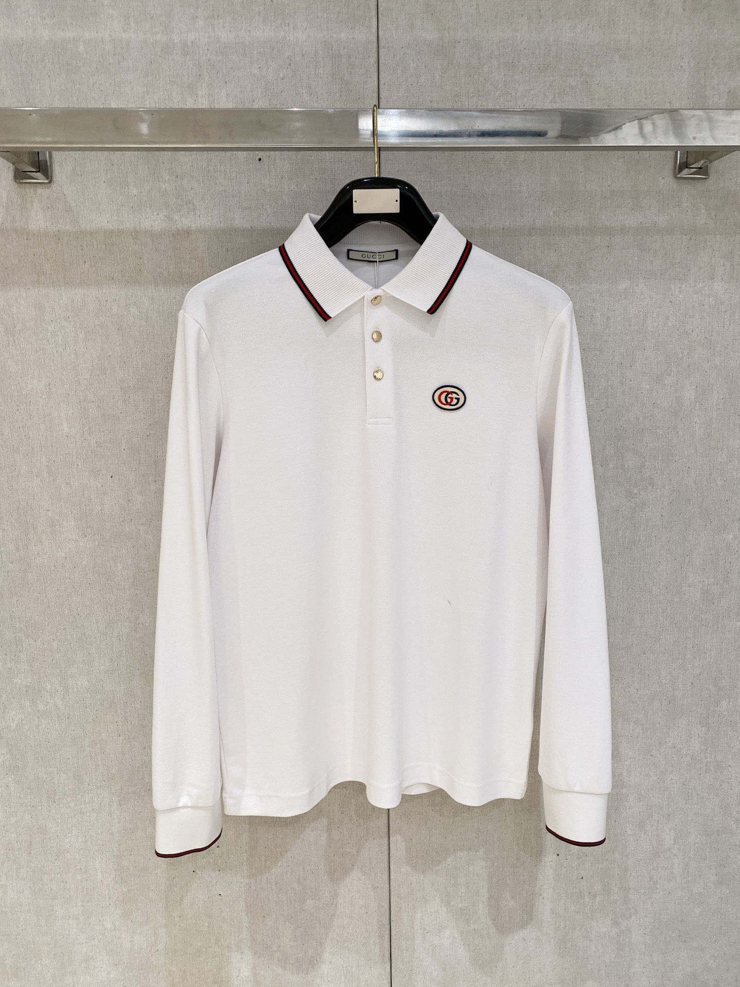 NO:645625,Gucci Xinjiang long-staple cotton, soft and comfortable 2025 autumn and winter limited edition long-sleeved Polo series -,,gucci,alexander wang19860909古驰 新疆长绒棉 柔软舒适 2025 秋冬限量款长袖Polo系列 -,,gucci,alexander wang,Men's clothing