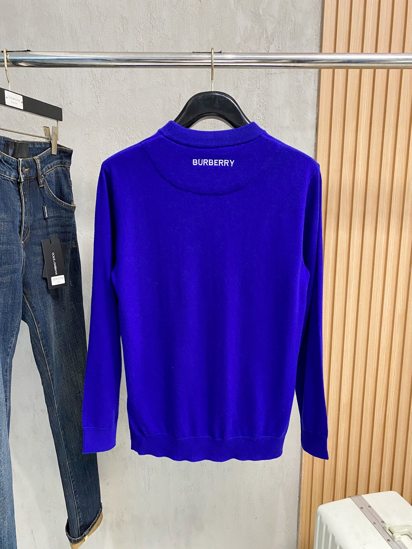 Men's Classic Fit Crew Neck Cashmere Blend Sweater 10 i1758288102361 9388 0 8