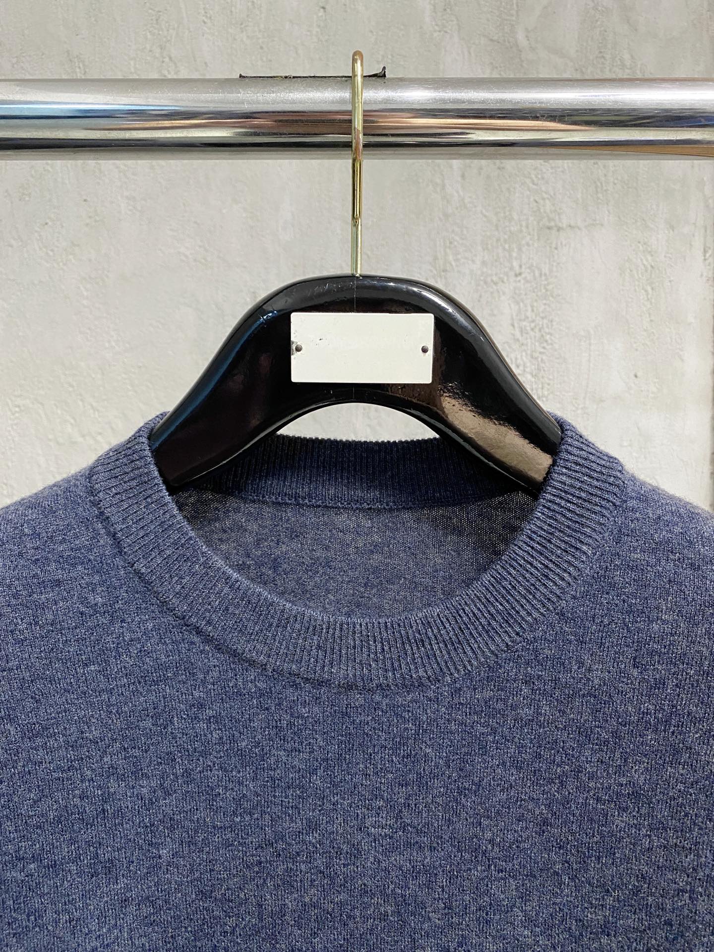 Men's Solid Color Cashmere Blend Knit Sweater, Embroidered Logo, Fall/Winter 3 i1758288261282 6176 0 1