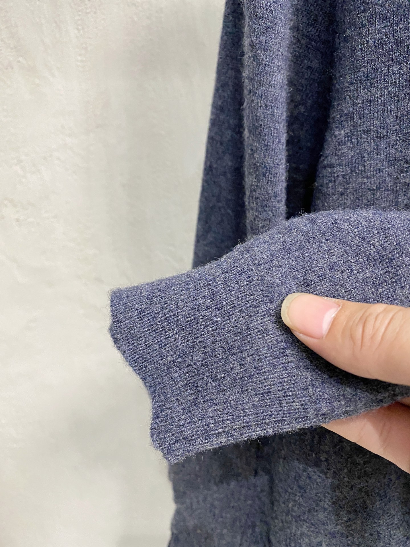 Men's Solid Color Cashmere Blend Knit Sweater, Embroidered Logo, Fall/Winter 8 i1758288263759 7801 0 6