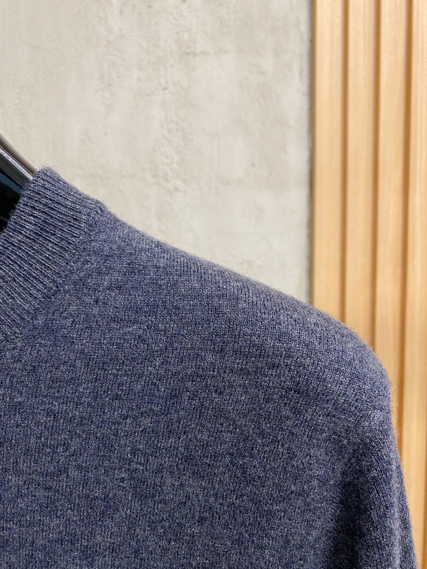 Men's Solid Color Cashmere Blend Knit Sweater, Embroidered Logo, Fall/Winter 4 i1758288263789 5886 0 2