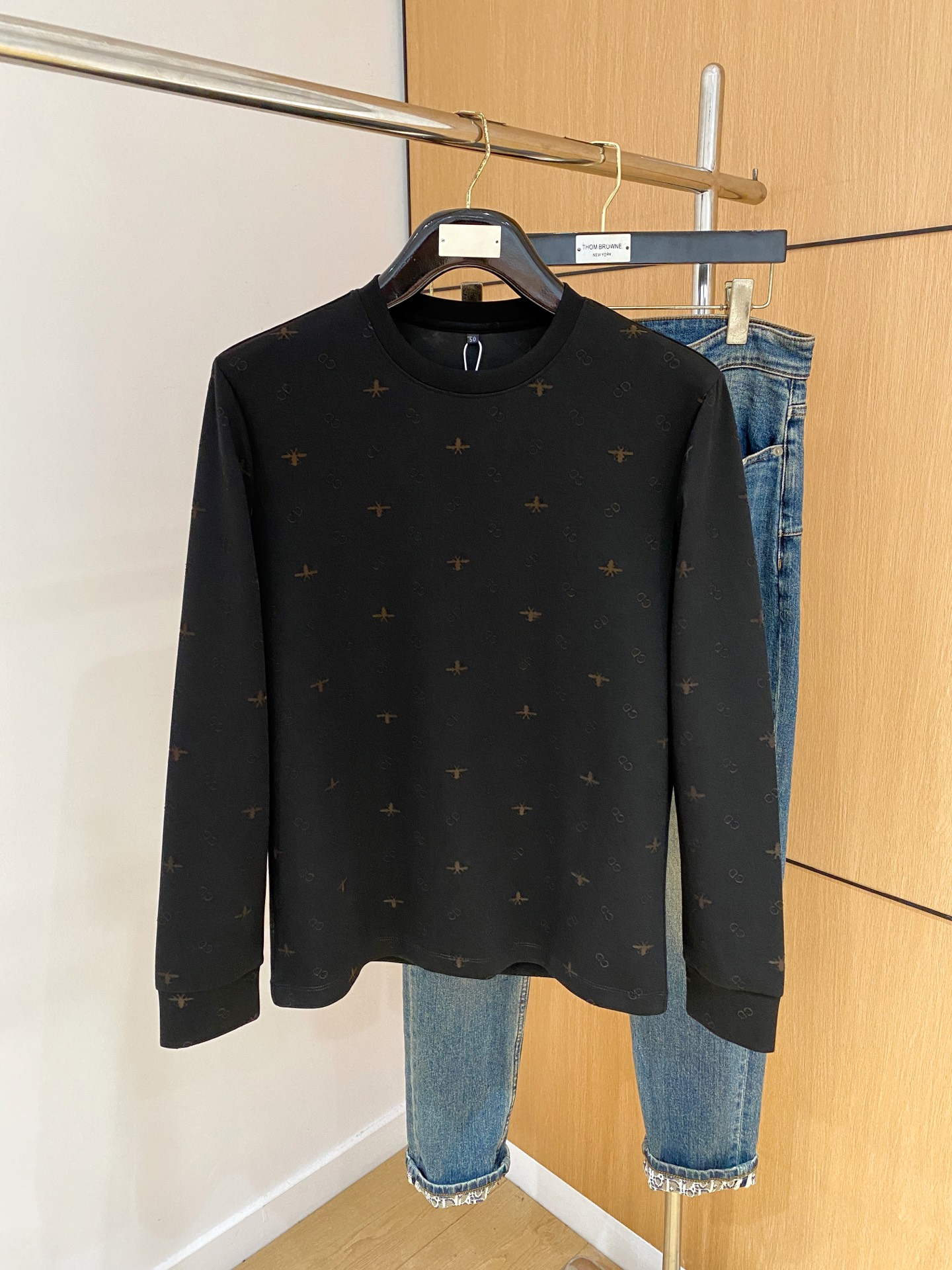 P迪奥25SS【新品】最新最顶级版本精美工艺圆领卫衣，最顶级的品质专柜原单套头衫，顶级制作工艺进口面料，