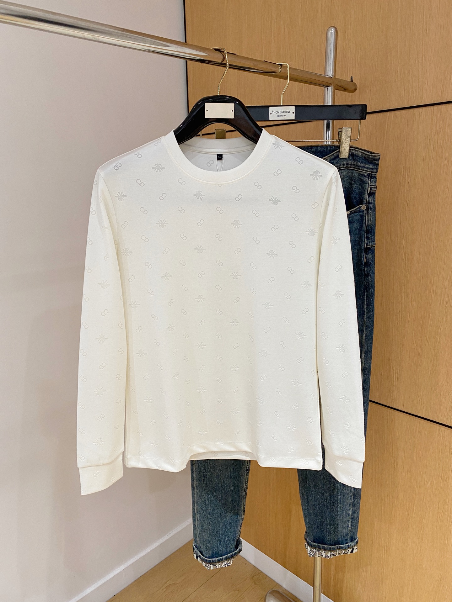 P迪奥25SS【新品】最新最顶级版本精美工艺圆领卫衣，最顶级的品质专柜原单套头衫，顶级制作工艺进口面料，