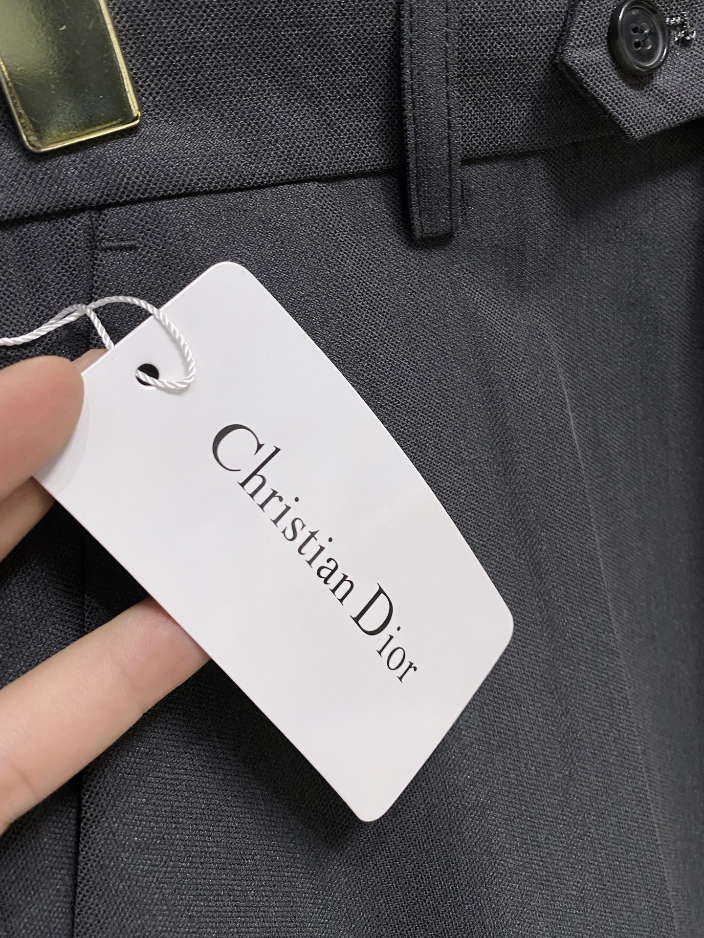 Dior 迪奥 休闲裤 西裤2025SS秋冬新款 高级定制裤子专用面料 定制原版五金 重工工艺打造 车工