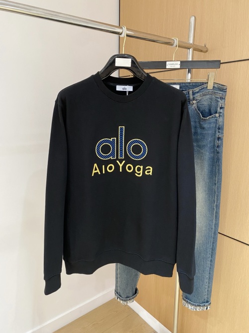 Alo Yoga Embroidered Logo Crew Neck Sweatshirt Pullover for Men and Women 1 Alo Yoga Embroidered Logo Crew Neck Sweatshirt Pullover for Men and Women