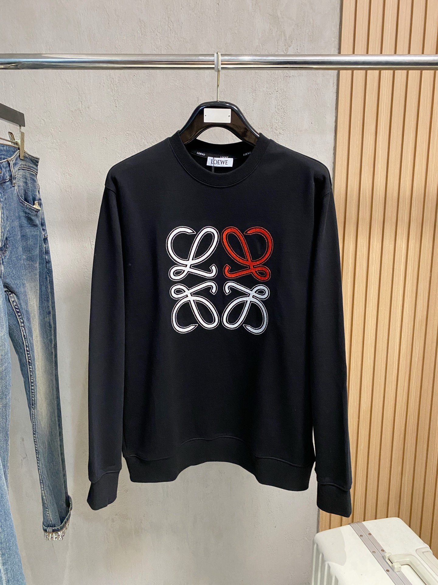 🌾罗意威25SS【新品】最新最顶级版本精美工艺圆领卫衣，最顶级的品质专柜原单套头衫，顶级制作工艺进口面料