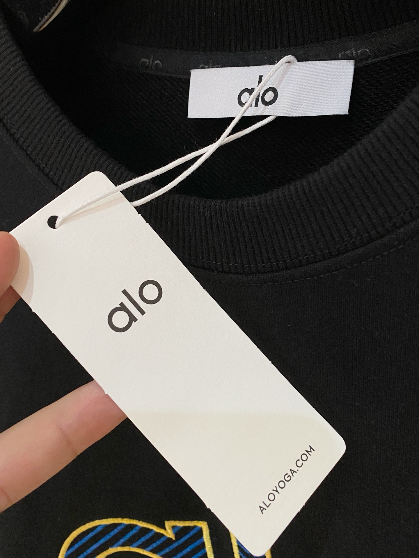 🌾 alo 25SS【新品】最新最顶级版本精美工艺圆领卫衣，最顶级的品质专柜原单套头衫，顶级制作工艺进口