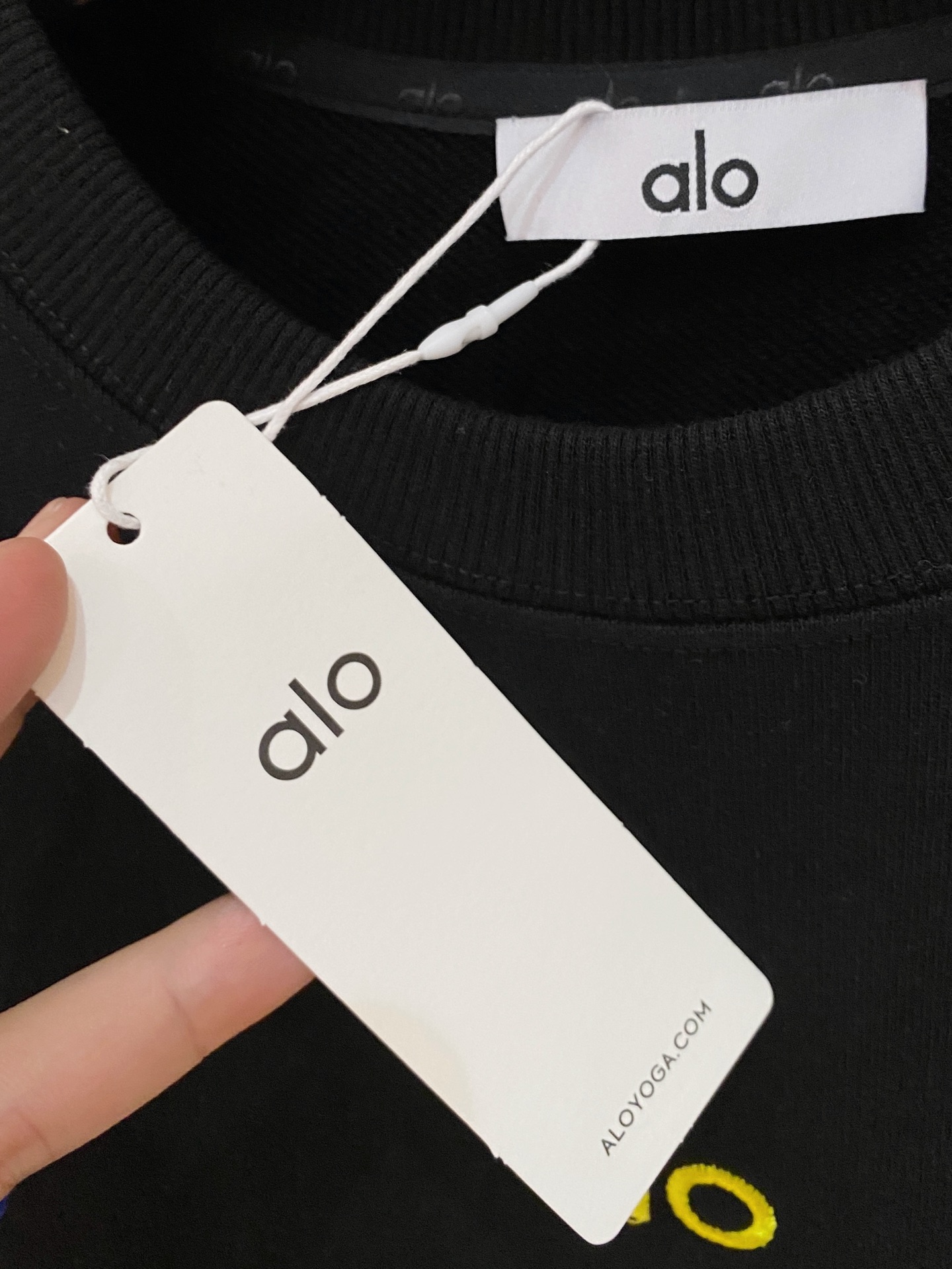 🌾 alo 25SS【新品】最新最顶级版本精美工艺圆领卫衣，最顶级的品质专柜原单套头衫，顶级制作工艺进口