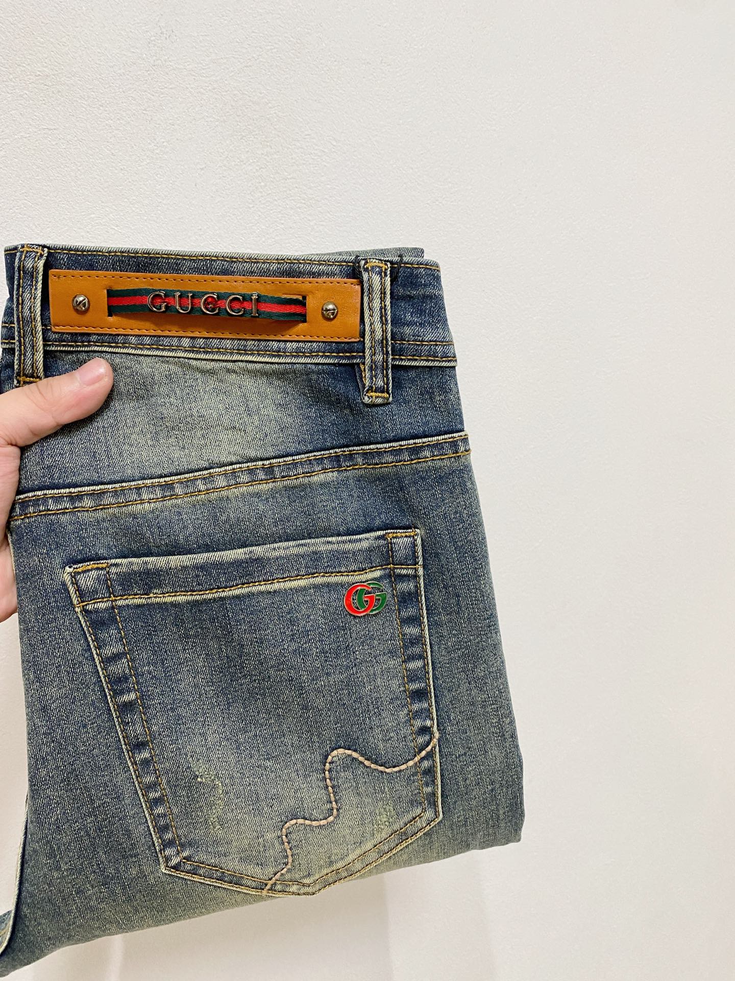 🌾古驰【新品】高端独家发售 25SS四季款超燃炸街系列之最牛仔裤 独家隆重推出 原版定制高端品质面料 定