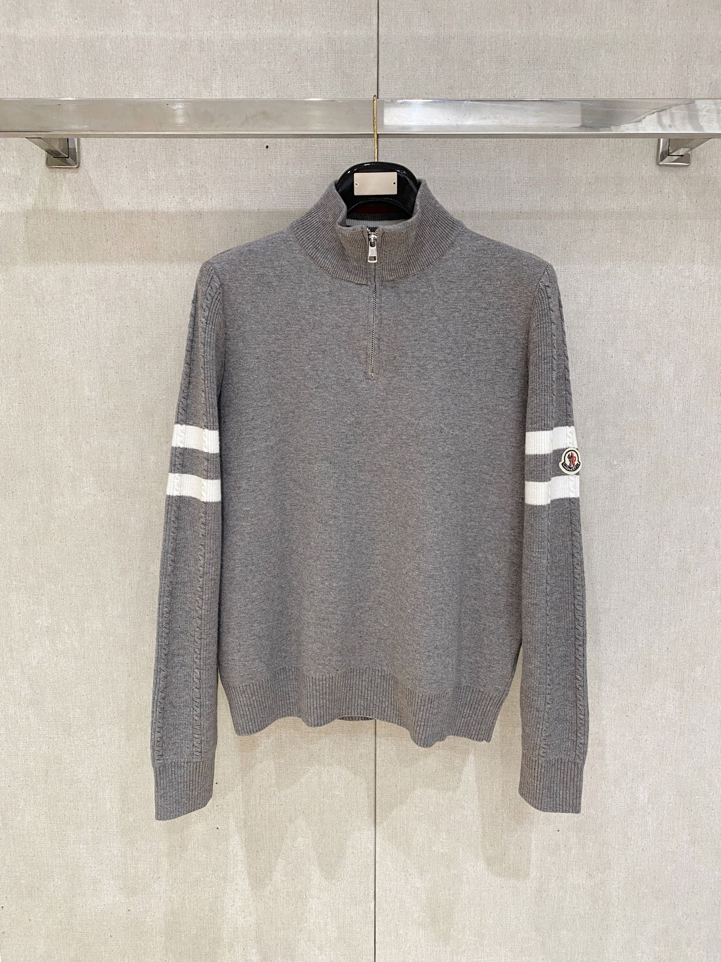 Moncler Half-Zip Knit Sweater: Fashionable, Comfortable, and Warm 2 i1761060234417 1112 0 0