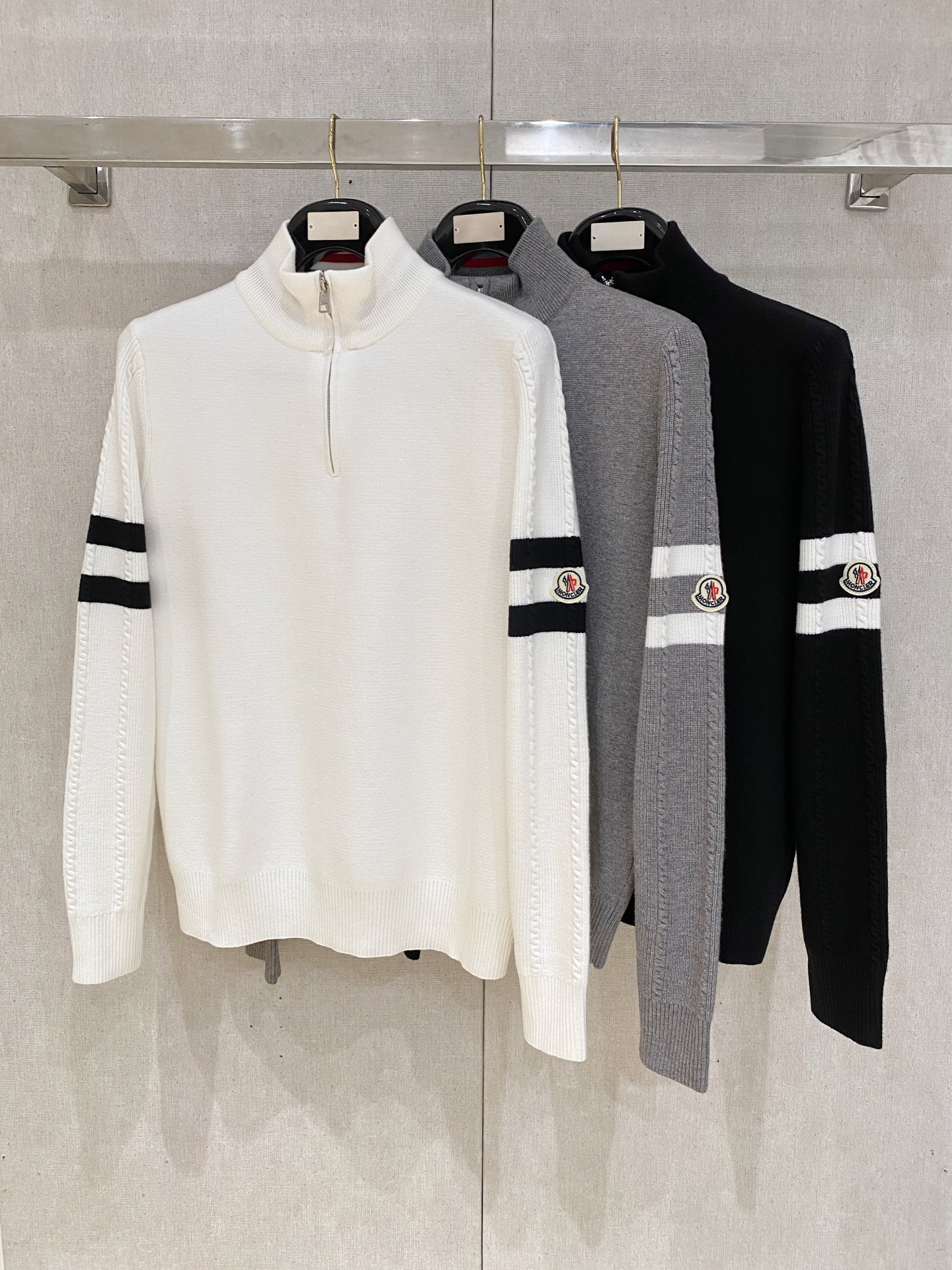 Moncler Half-Zip Knit Sweater: Fashionable, Comfortable, and Warm 10 i1761060236492 6895 0 8