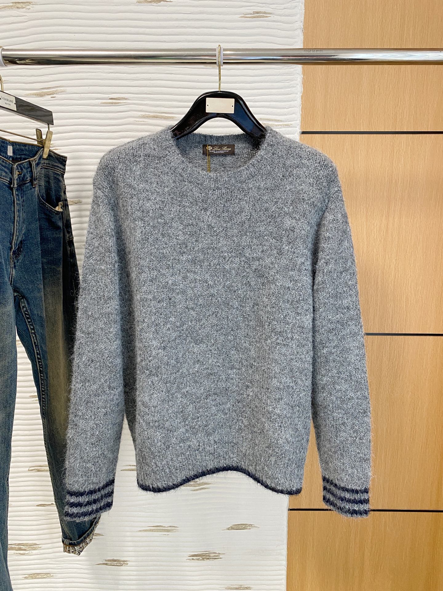 lP🆕 【新品】秋冬新款针织羊毛衫高品质意大利进口羊毛面料，高密度针织，时尚百搭毛衣，帅气十足。耐穿不易