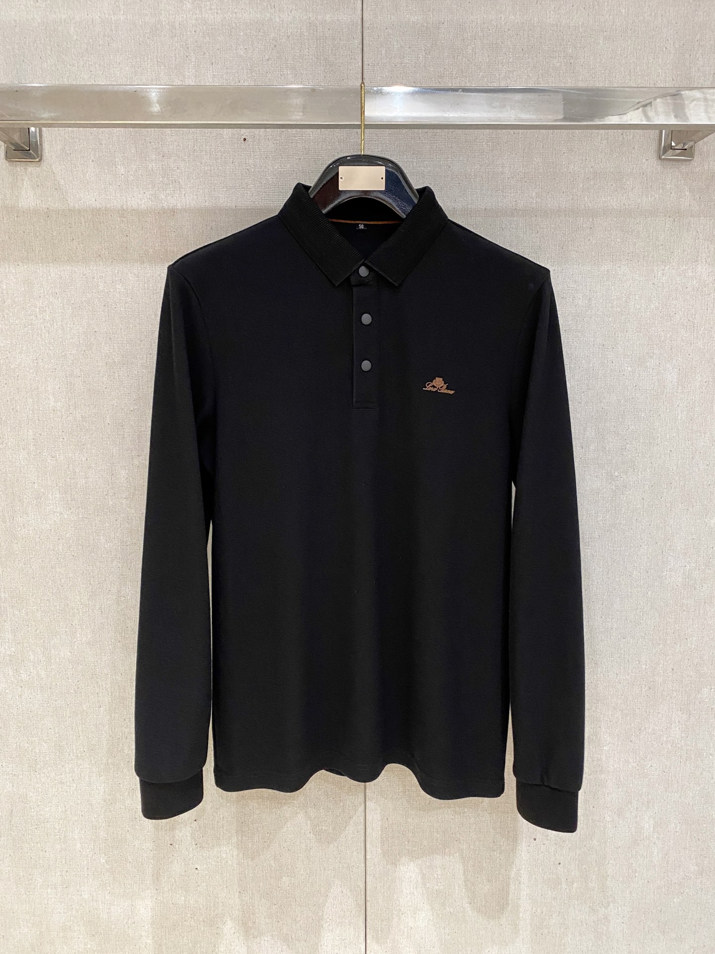 🔥🔥LS秋季男士半拉链长袖POLO 胸前标志性LOGO徽标 整体非常的轻商务休闲！纯棉面料，上身轻盈舒适