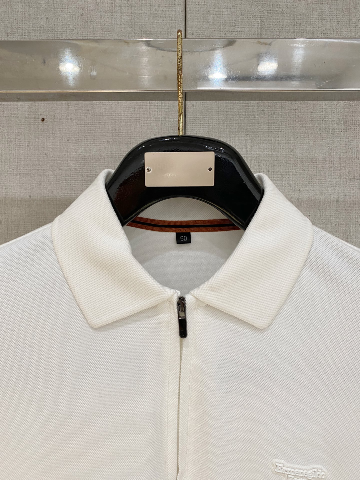 🔥🔥杰尼亚 25S秋季男士半拉链长袖POLO 胸前标志性LOGO徽标 整体非常的轻商务休闲！纯棉面料，上