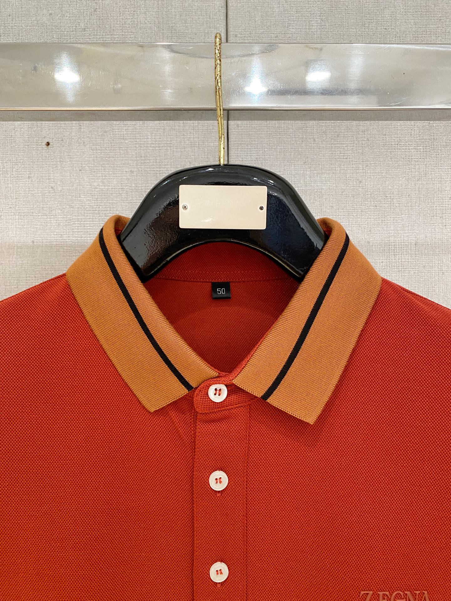 🔥🔥杰尼亚 25S秋季男士半拉链长袖POLO 胸前标志性LOGO徽标 整体非常的轻商务休闲！纯棉面料，上