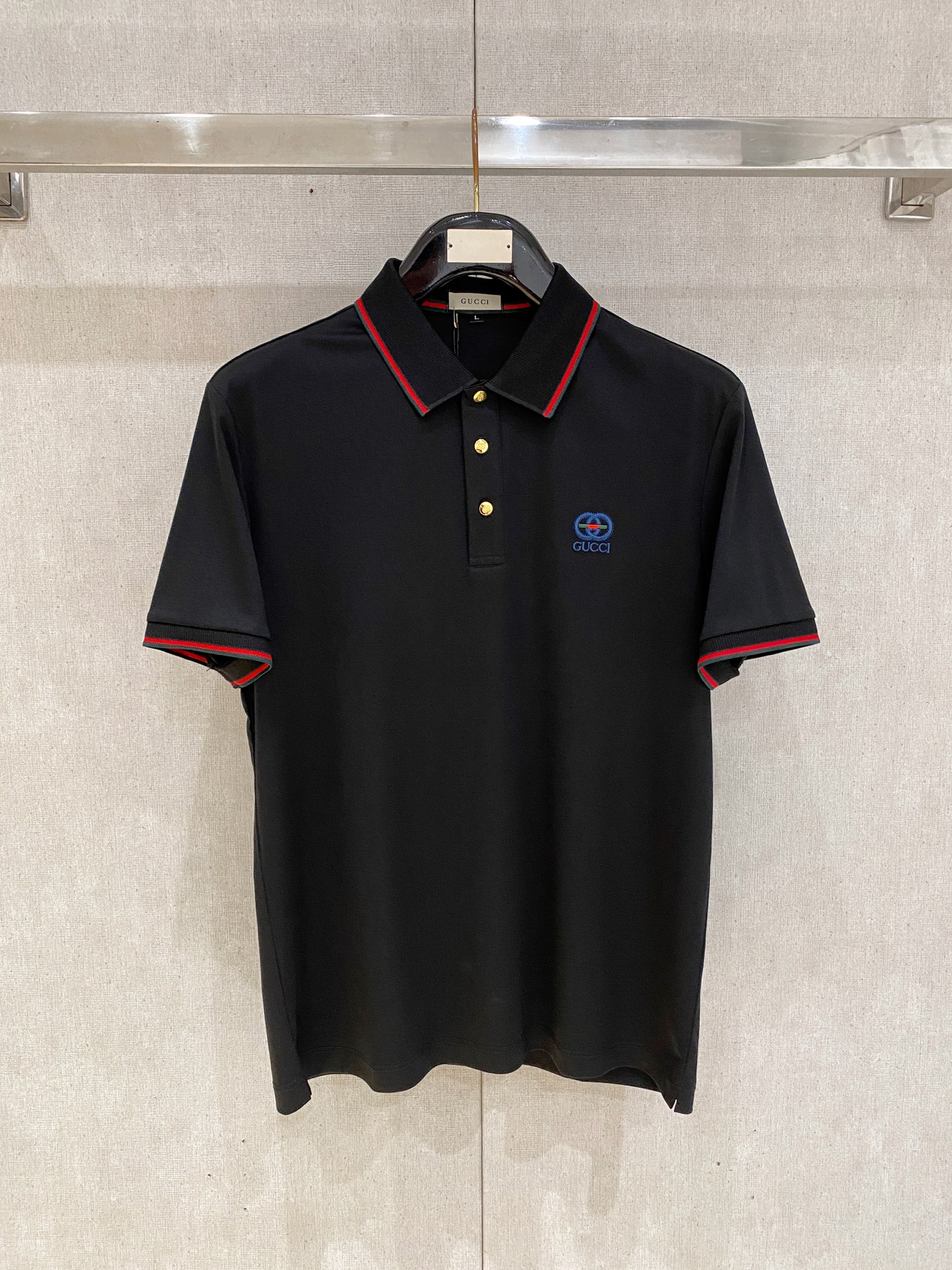 古驰 𝟏𝟎𝟎%新疆长绒棉 面料柔软舒适透气2026 夏季 限量款短袖Polo系列𝗦𝗜𝗭𝗘：𝗠-𝟰𝗫𝗟