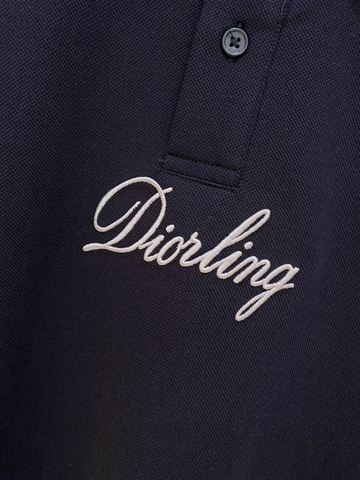 迪奥 𝟏𝟎𝟎%新疆长绒棉 面料柔软舒适透气2026 夏季 限量款短袖Polo系列𝗦𝗜𝗭𝗘：𝗠-𝟰𝗫𝗟