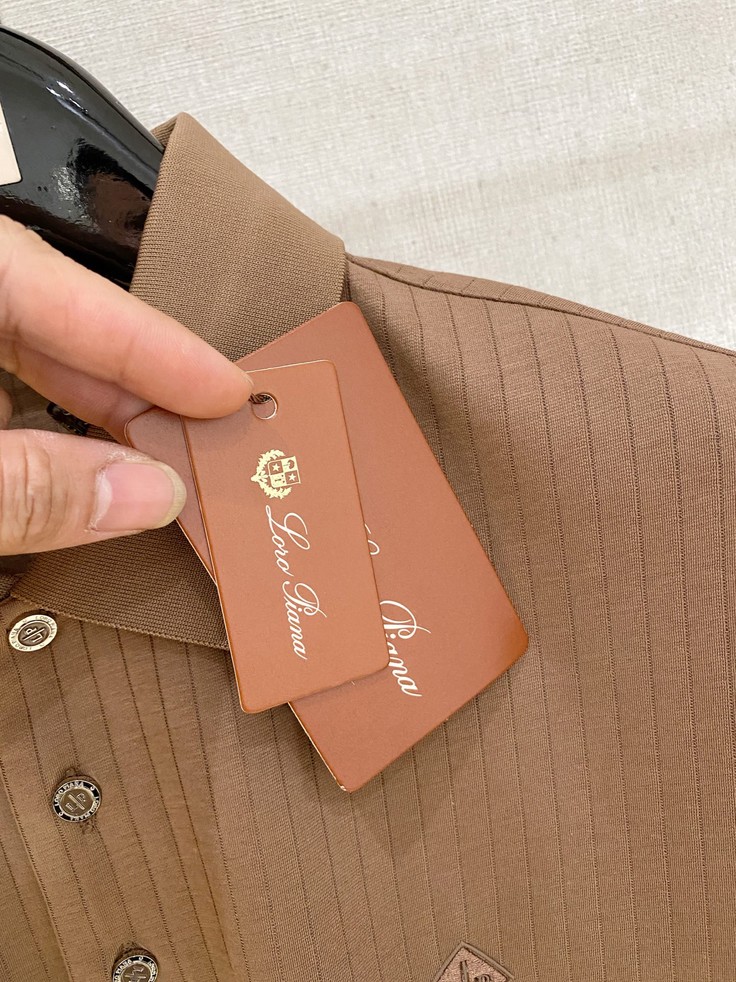 Loro Piana 𝟐𝟎%新疆长绒棉 面料柔软舒适透气2026 夏季 限量款短袖Polo系列𝗦𝗜𝗭𝗘：