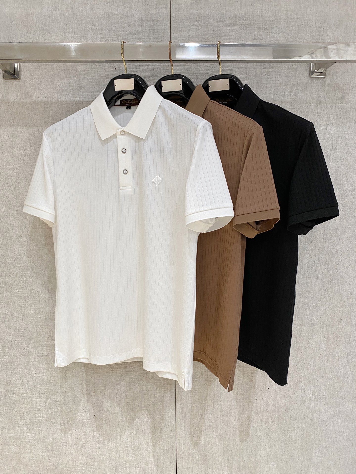 Loro Piana 𝟐𝟎%新疆长绒棉 面料柔软舒适透气2026 夏季 限量款短袖Polo系列𝗦𝗜𝗭𝗘：