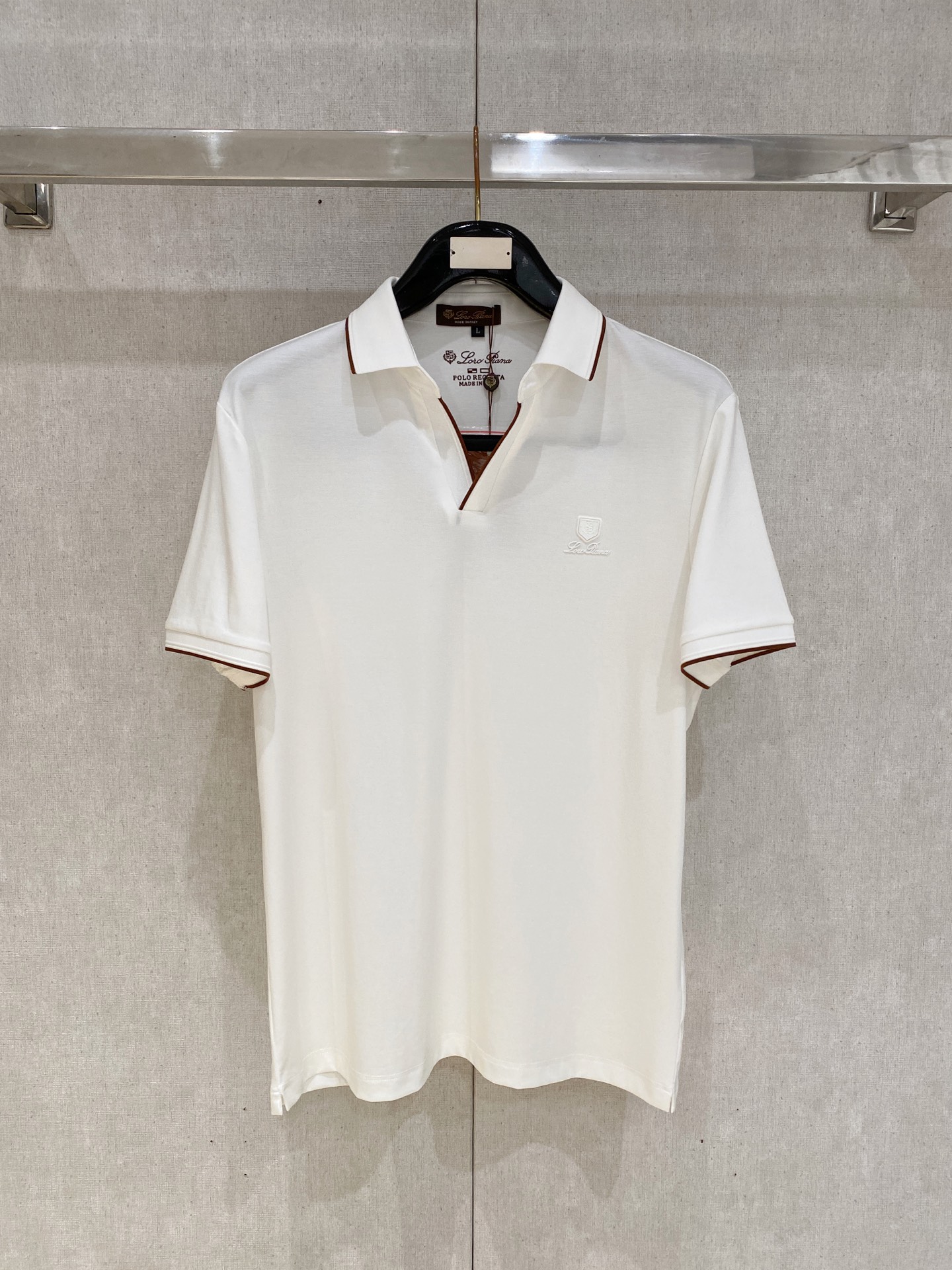 Loro Piana 𝟏𝟎%新疆长绒棉 面料柔软舒适透气2026 夏季 限量款短袖Polo系列𝗦𝗜𝗭𝗘：