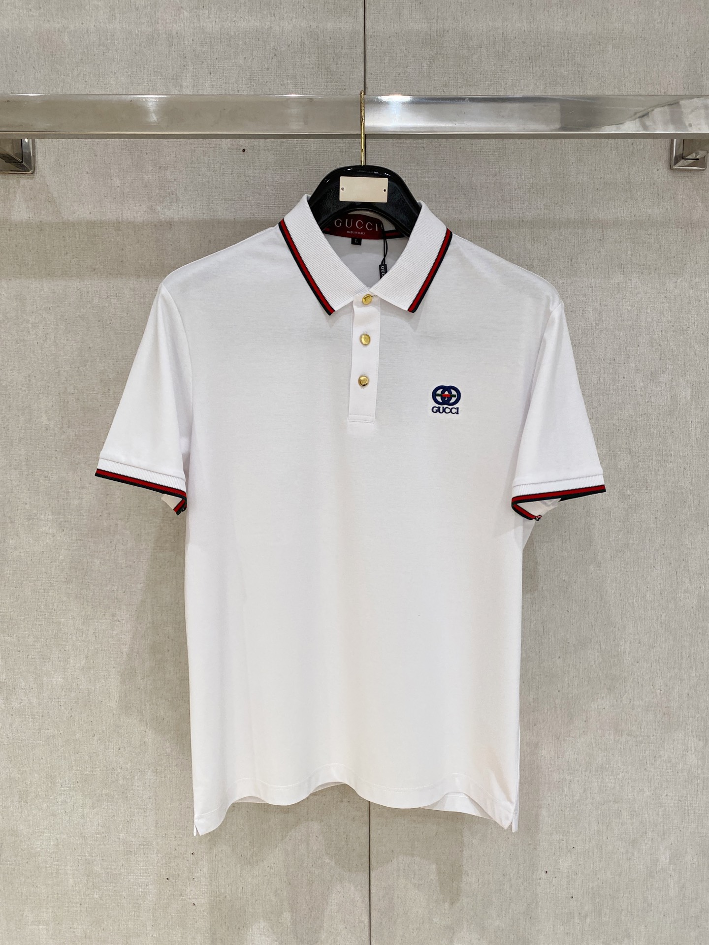 古驰 𝟏𝟎𝟎%新疆长绒棉 面料柔软舒适透气2026 夏季 限量款短袖Polo系列𝗦𝗜𝗭𝗘：𝗠-𝟰𝗫𝗟