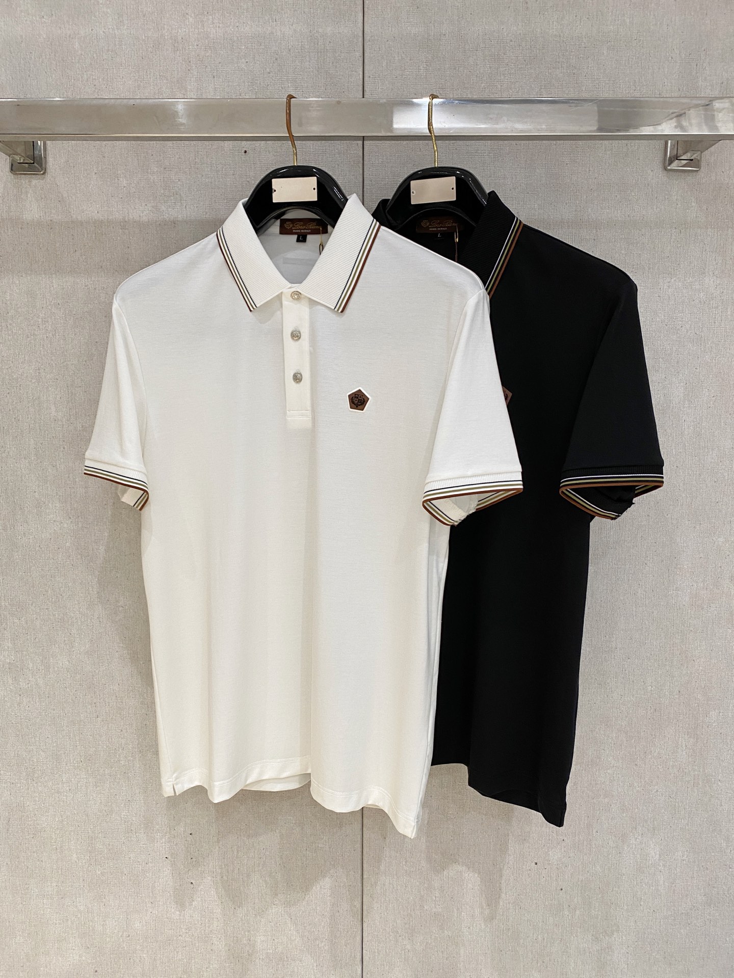 Loro Piana 𝟏𝟎%新疆长绒棉 面料柔软舒适透气2026 夏季 限量款短袖Polo系列𝗦𝗜𝗭𝗘：