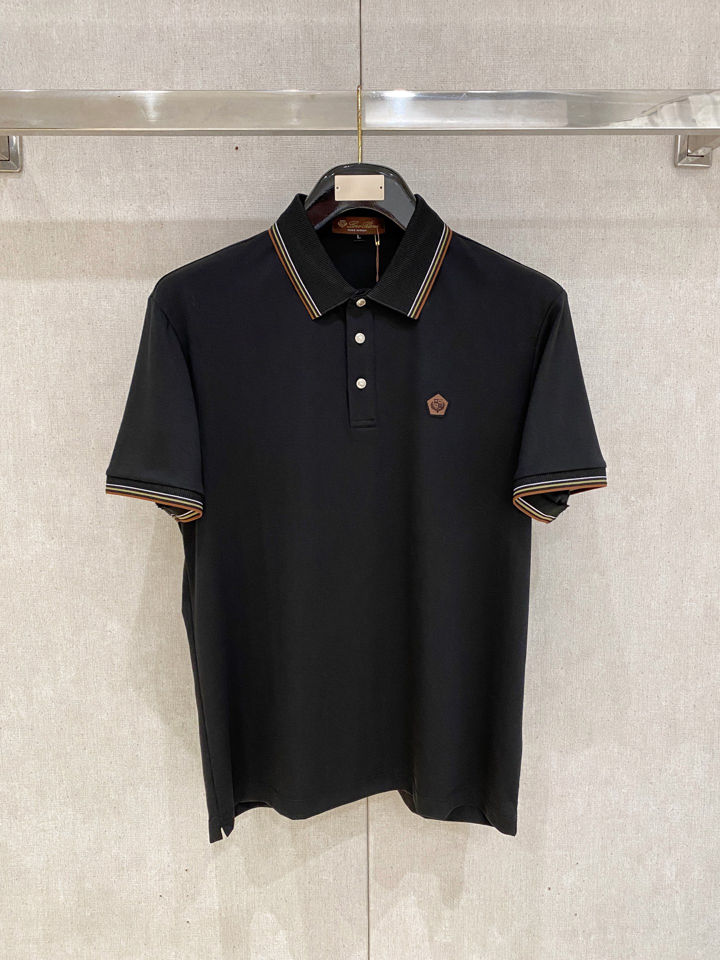 Loro Piana 𝟏𝟎%新疆长绒棉 面料柔软舒适透气2026 夏季 限量款短袖Polo系列𝗦𝗜𝗭𝗘：