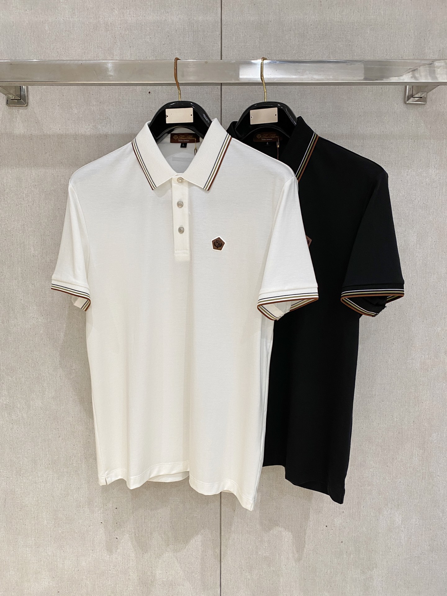 Loro Piana 𝟏𝟎%新疆长绒棉 面料柔软舒适透气2026 夏季 限量款短袖Polo系列𝗦𝗜𝗭𝗘：