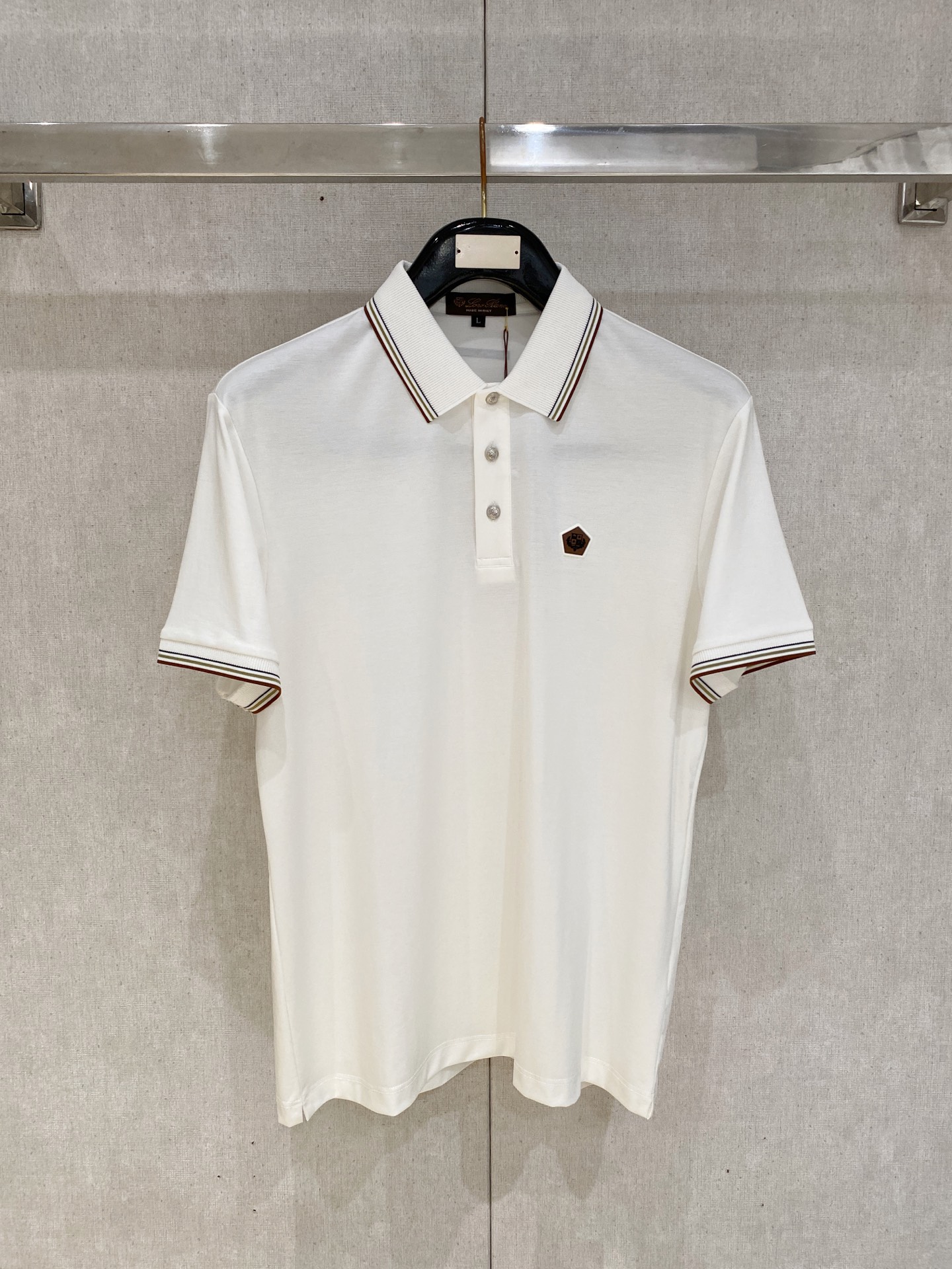 Loro Piana 𝟏𝟎%新疆长绒棉 面料柔软舒适透气2026 夏季 限量款短袖Polo系列𝗦𝗜𝗭𝗘：