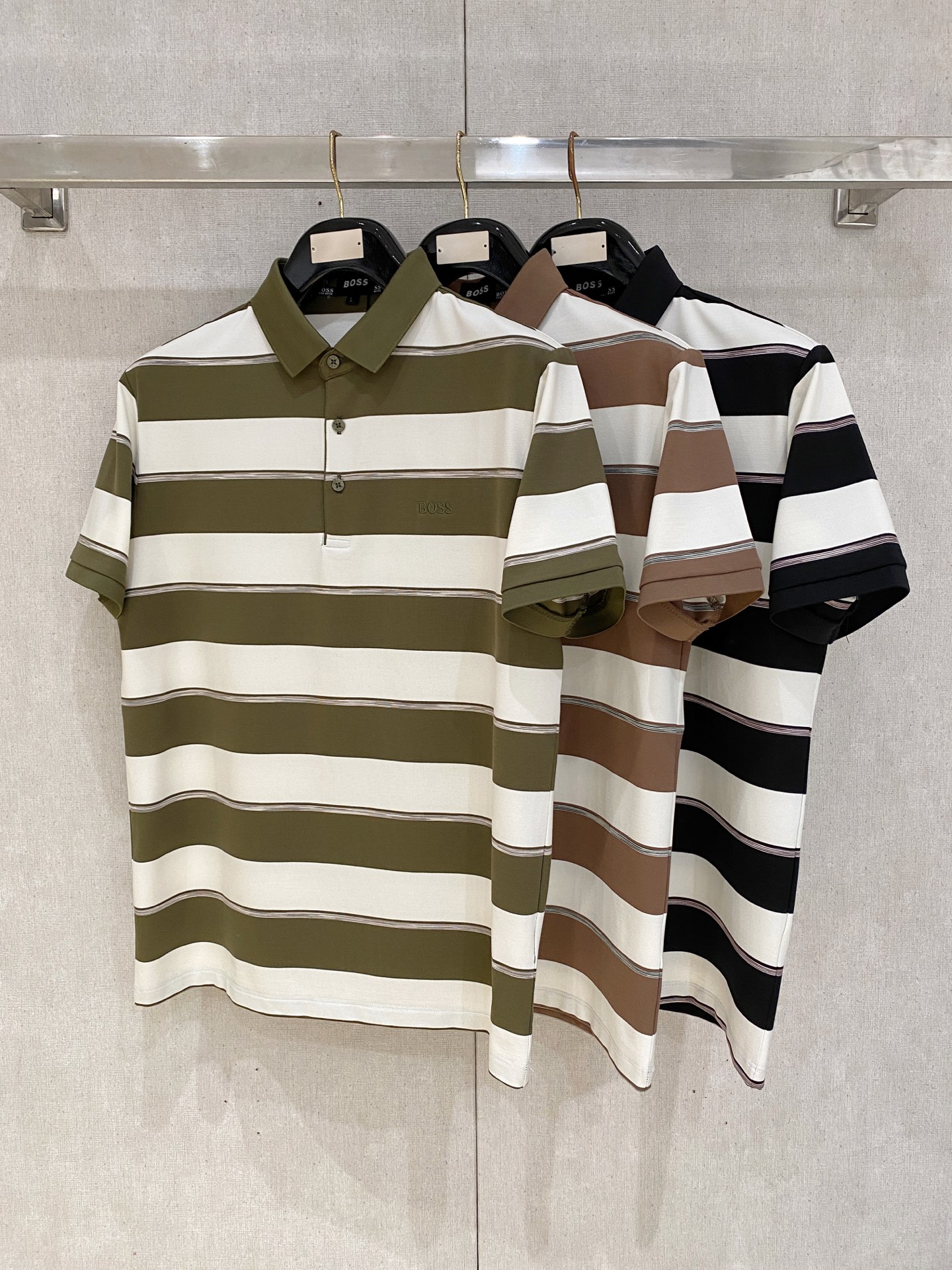 boss 𝟏𝟎𝟎%新疆长绒棉 面料柔软舒适透气2026 夏季 限量款短袖Polo系列𝗦𝗜𝗭𝗘：𝗠-𝟰𝗫𝗟