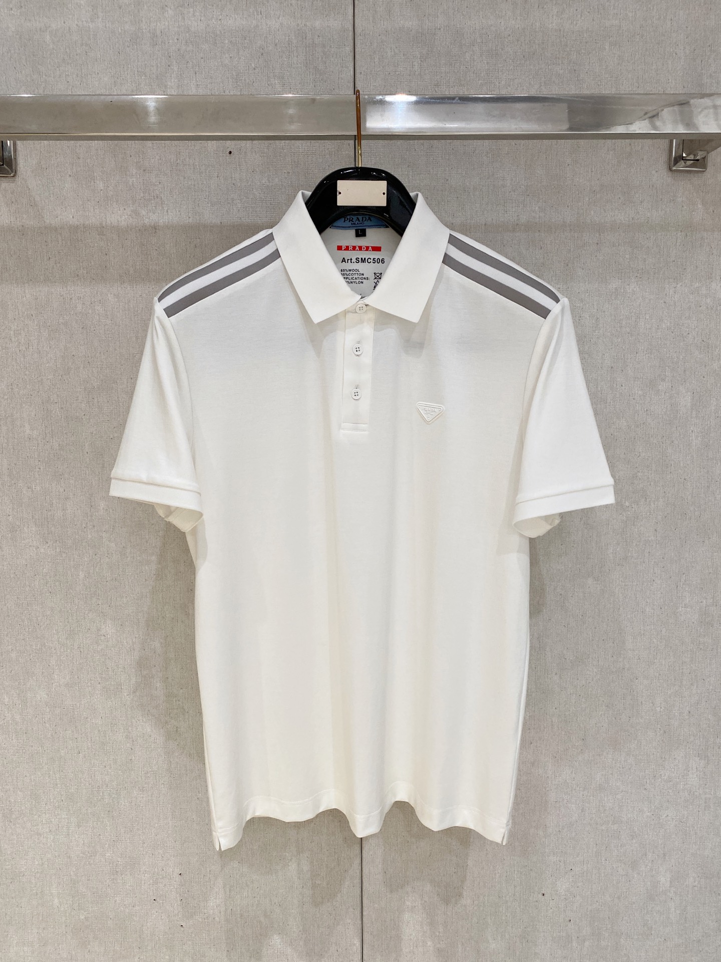 普拉达 𝟏𝟎𝟎%新疆长绒棉 面料柔软舒适透气2026 夏季 限量款短袖Polo系列𝗦𝗜𝗭𝗘：𝗠-𝟰𝗫𝗟