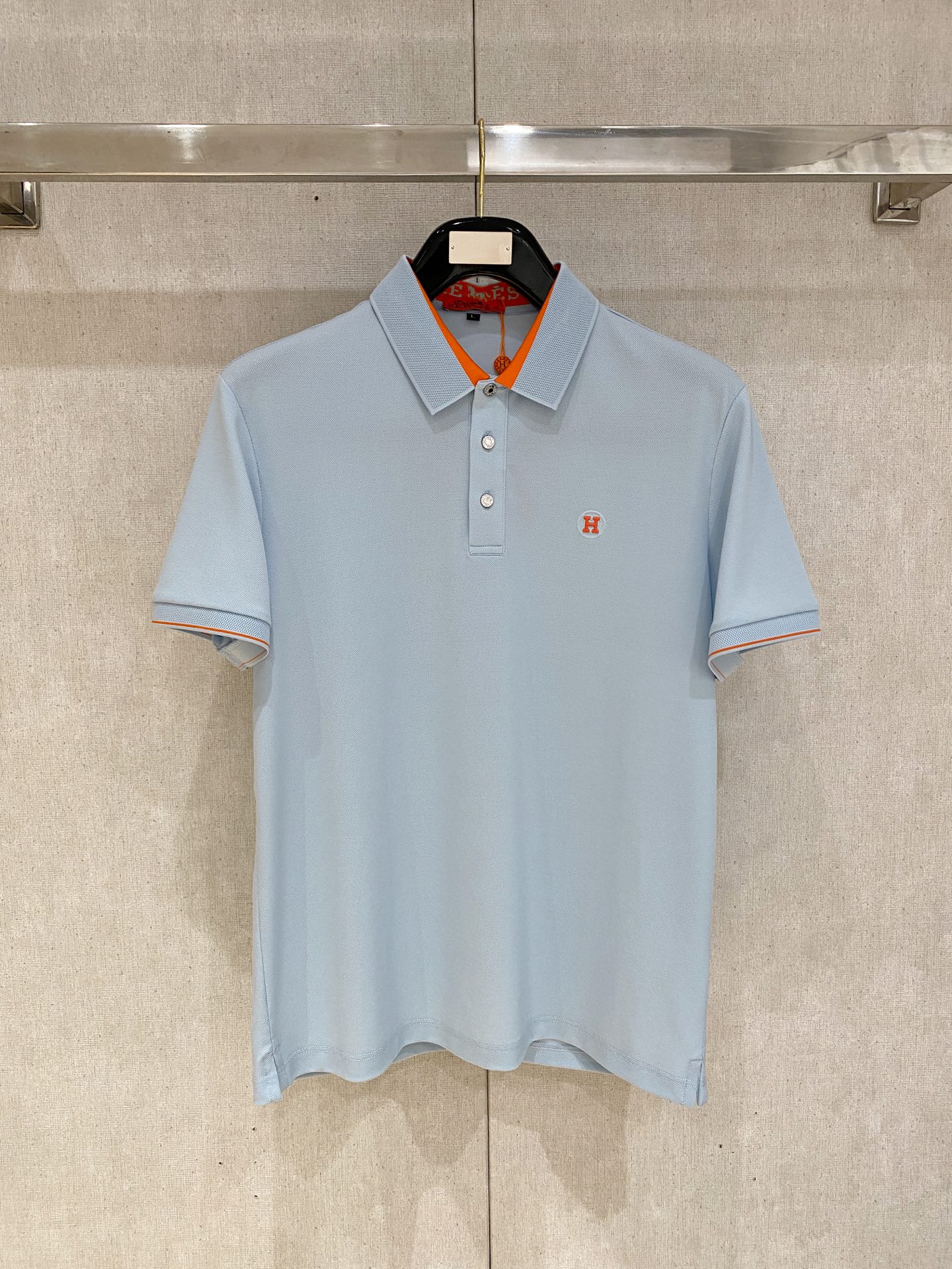 爱马仕 𝟏𝟎𝟎%新疆长绒棉 面料柔软舒适透气2026 夏季 限量款短袖Polo系列𝗦𝗜𝗭𝗘：𝗠-𝟰𝗫𝗟