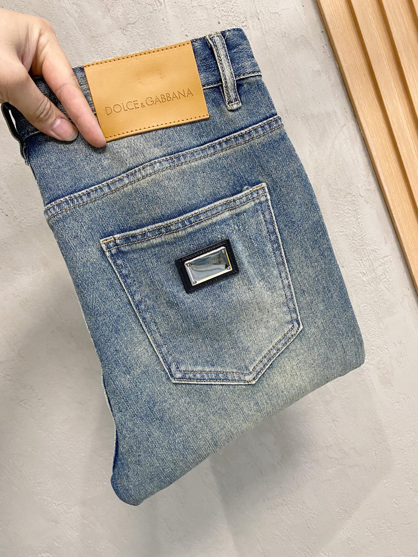 DG# 26春夏原单男士时装休闲丹宁牛仔裤香港洋行渠道货，高端日本代工出品，重磅白金级臻品，专柜同渠道订