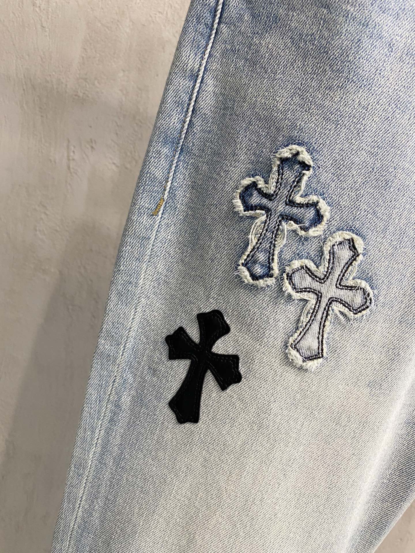 克罗心# 26春夏原单男士时装休闲丹宁牛仔裤香港洋行渠道货，高端日本代工出品，重磅白金级臻品，专柜同渠道