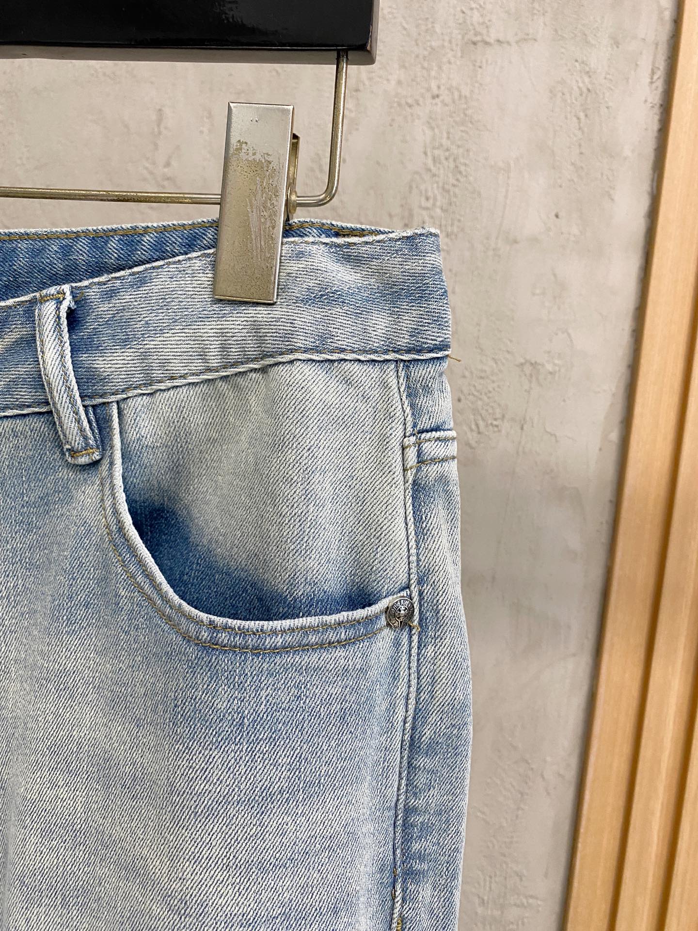 克罗心# 26春夏原单男士时装休闲丹宁牛仔裤香港洋行渠道货，高端日本代工出品，重磅白金级臻品，专柜同渠道