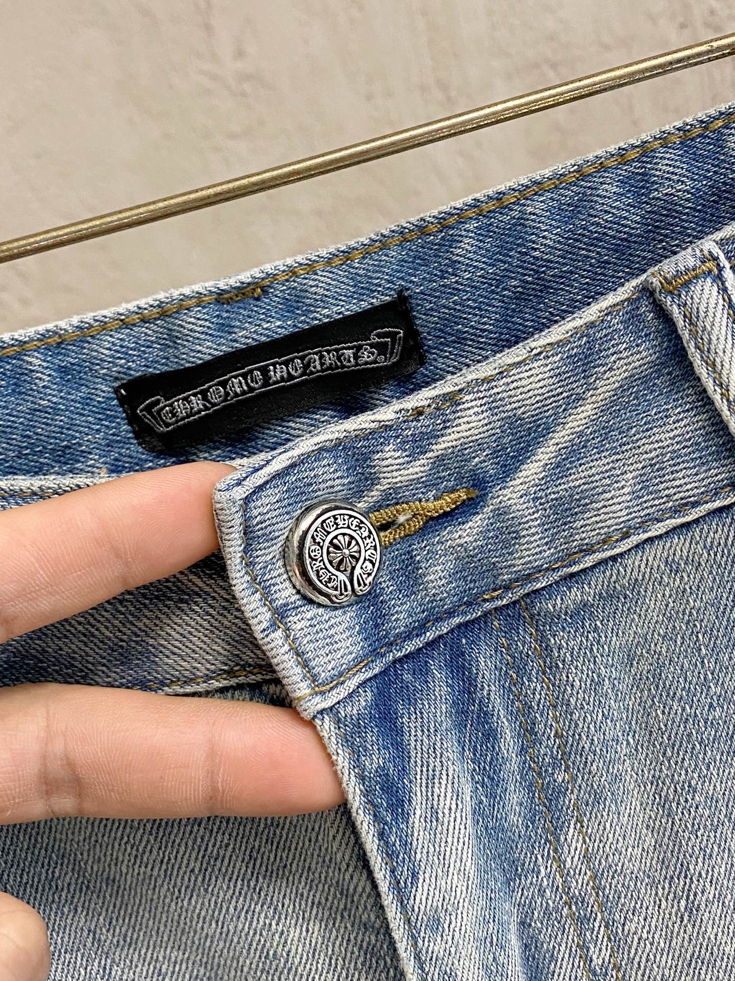 克罗心# 26春夏原单男士时装休闲丹宁牛仔裤香港洋行渠道货，高端日本代工出品，重磅白金级臻品，专柜同渠道