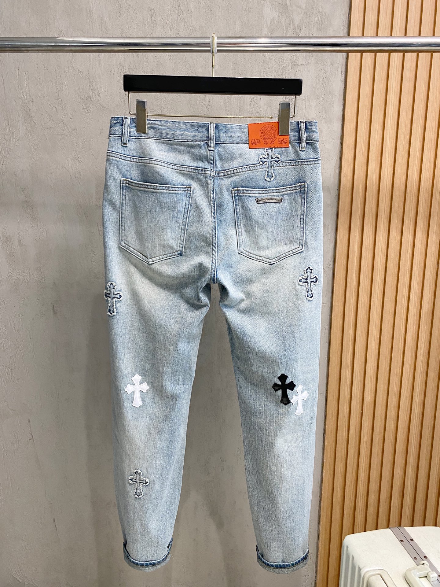 克罗心# 26春夏原单男士时装休闲丹宁牛仔裤香港洋行渠道货，高端日本代工出品，重磅白金级臻品，专柜同渠道