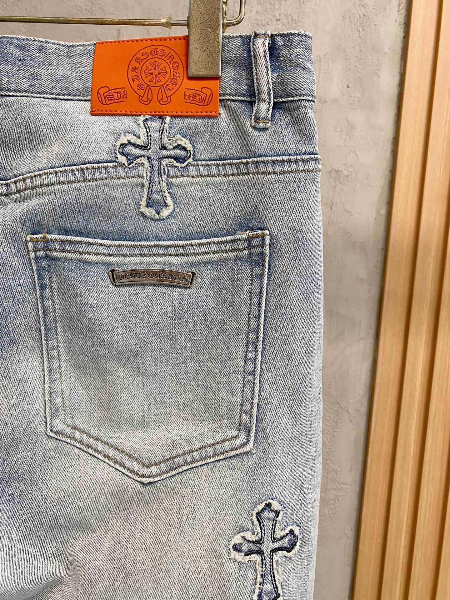 克罗心# 26春夏原单男士时装休闲丹宁牛仔裤香港洋行渠道货，高端日本代工出品，重磅白金级臻品，专柜同渠道