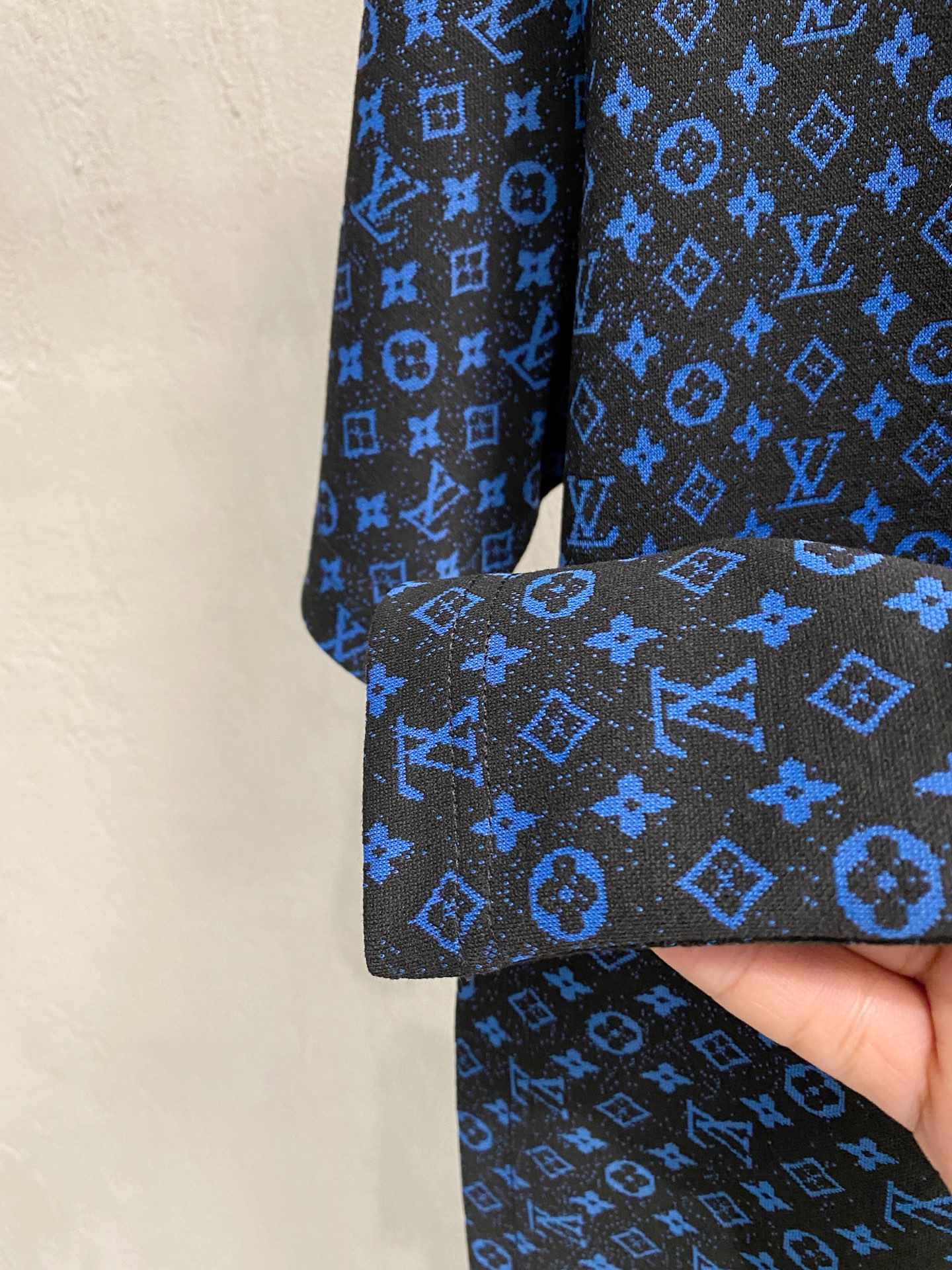 LV Blue Allover Monogram Tee