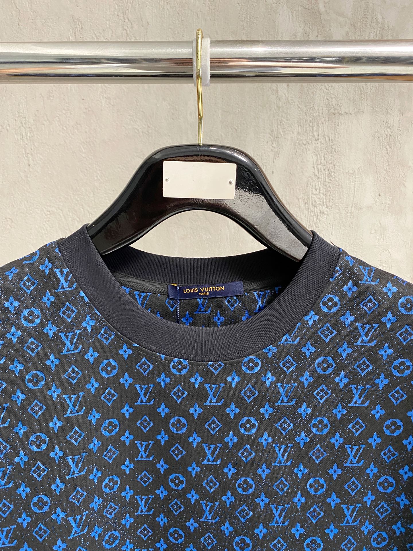 LV Blue Allover Monogram Tee