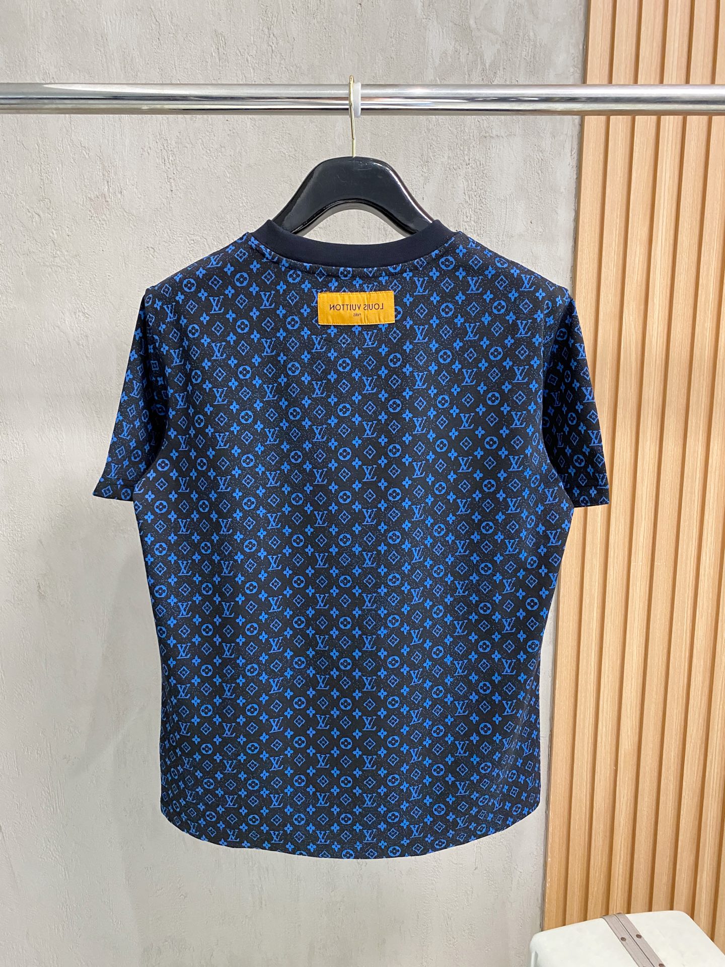 LV Blue Allover Monogram Tee