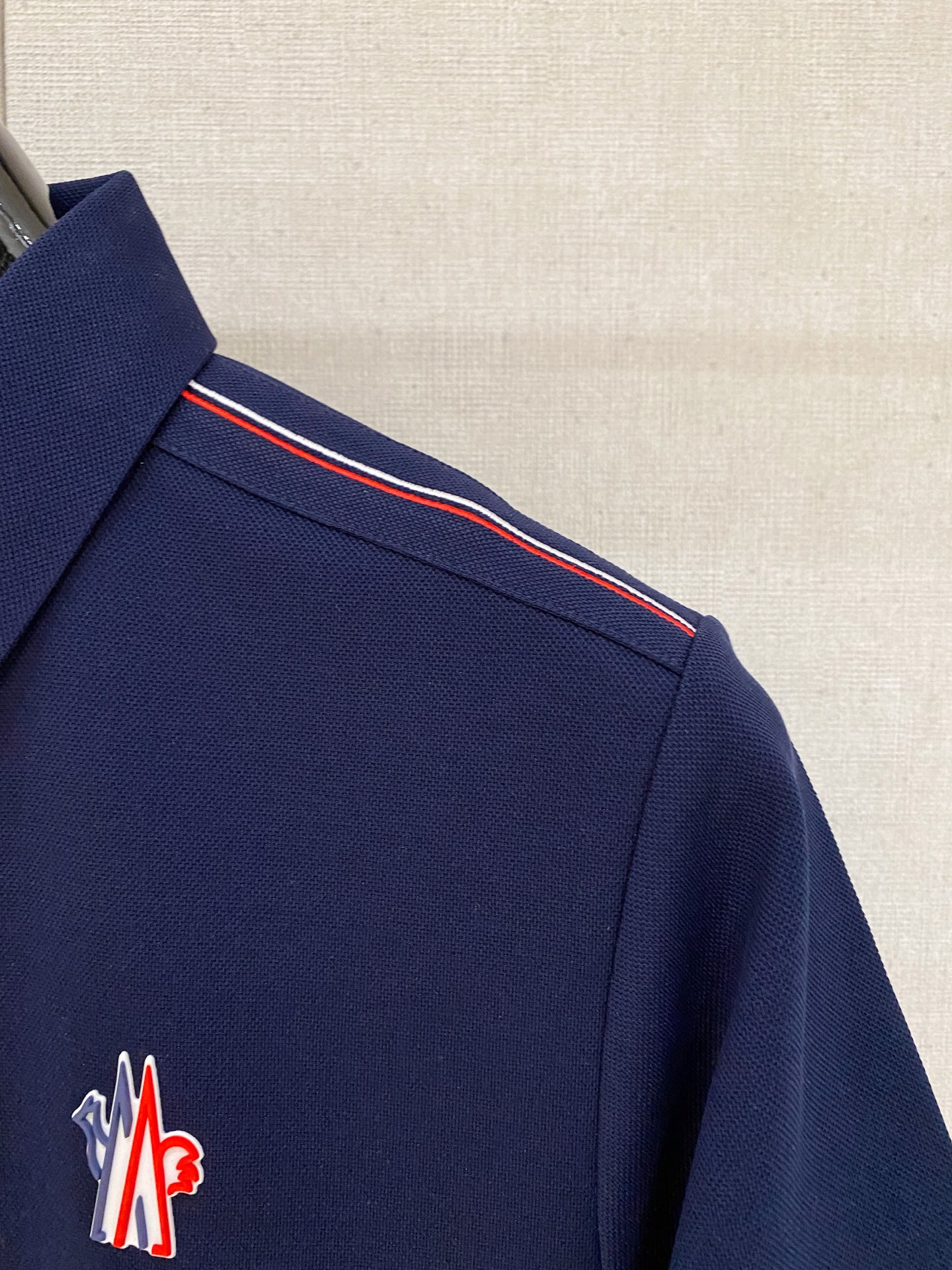 蒙口 重磅推荐！春夏新品 专柜在售 时尚高端男装Polo-胸前Logo个性时尚/进口顶极高密度丝光珠地，