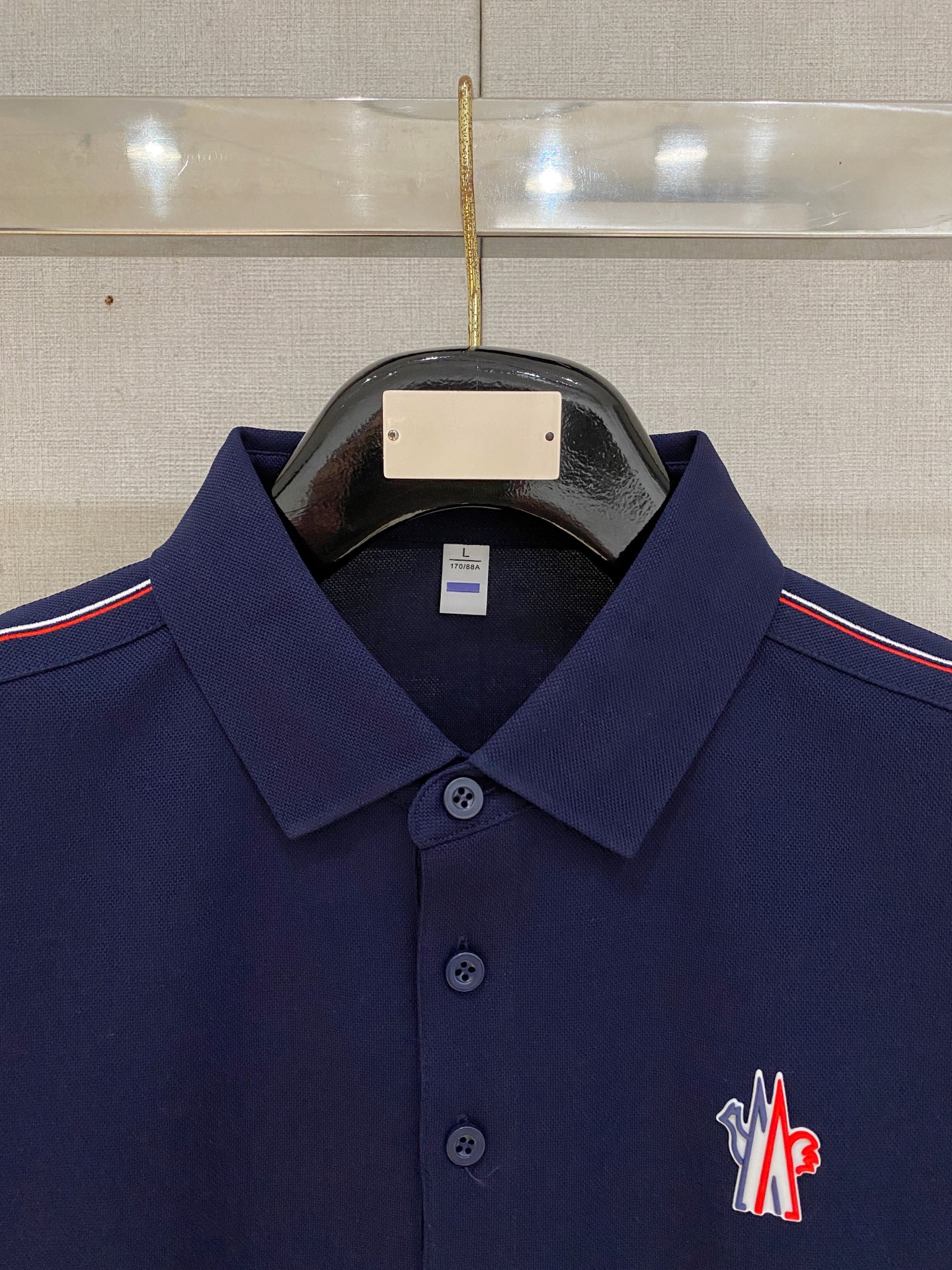 蒙口 重磅推荐！春夏新品 专柜在售 时尚高端男装Polo-胸前Logo个性时尚/进口顶极高密度丝光珠地，
