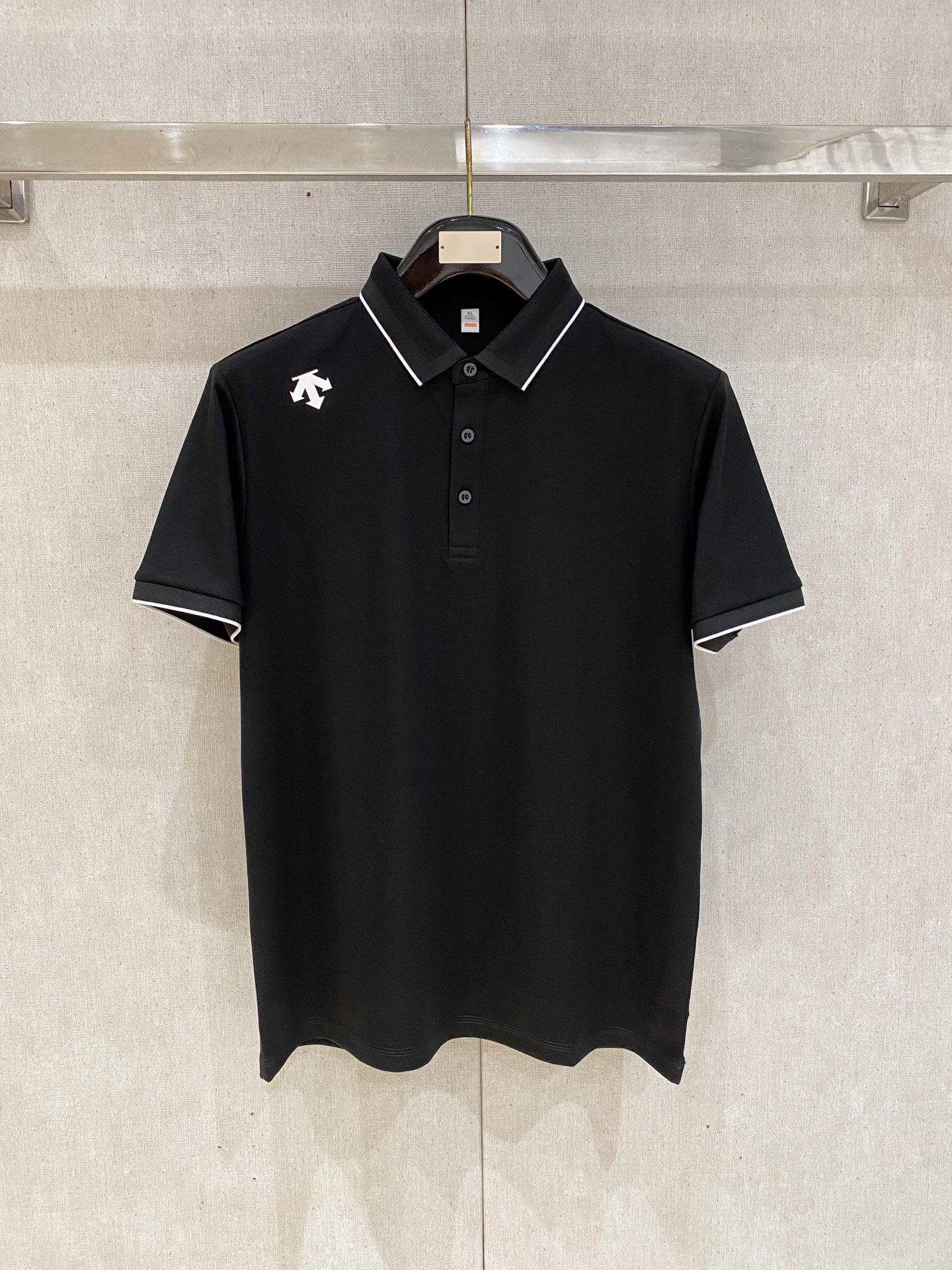 迪桑特 重磅推荐！春夏新品 专柜在售 时尚高端男装Polo-胸前Logo个性时尚/进口顶极高密度丝光珠地