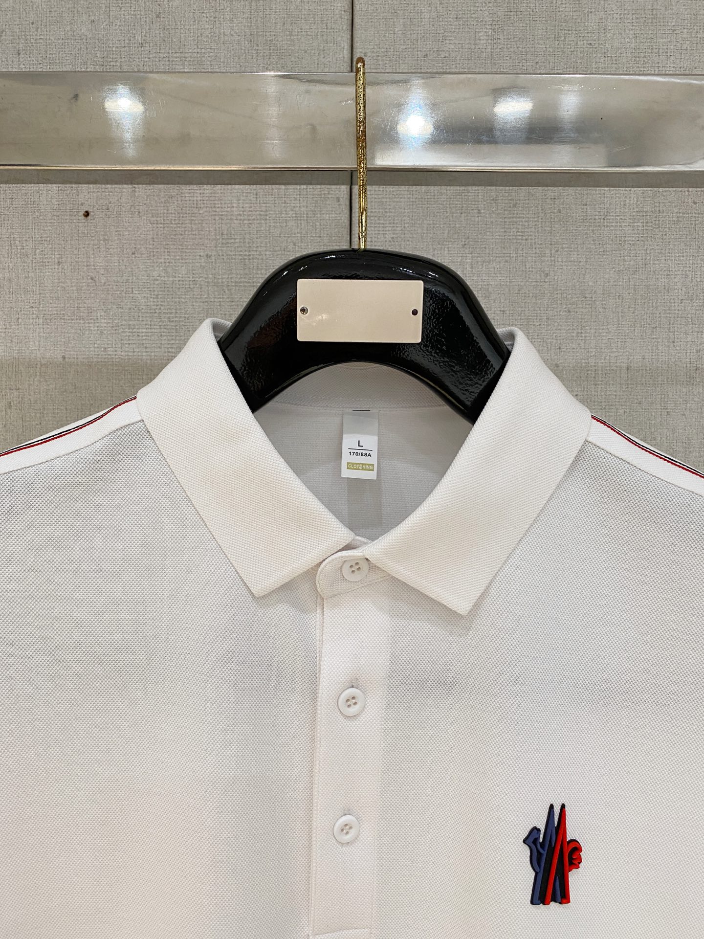 蒙口 重磅推荐！春夏新品 专柜在售 时尚高端男装Polo-胸前Logo个性时尚/进口顶极高密度丝光珠地，