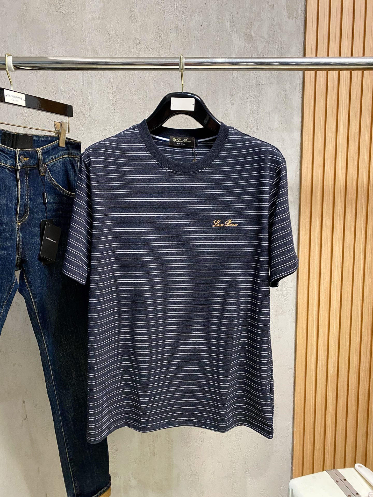 Loro Piana  新款纯棉男士休闲打底短袖T恤！高端定制 高版本 时尚百搭爆款⚠️宽松版型⚠️✨✨